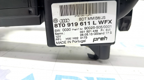Shifter cover Audi Q5 8R 09-17 under start-stop, with multimedia control, type 2, pokes on chrome