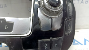 Shifter cover Audi Q5 8R 09-17 under start-stop, with multimedia control, type 2, pokes on chrome