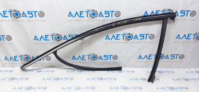 Upper front left door molding Ford Fusion mk5 13-20 chrome with glass seal, minor scratches, for polishing