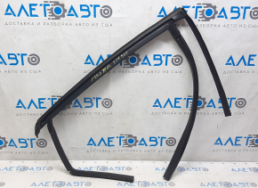 Upper rear left door molding Ford Fusion mk5 13-20 chrome with glass seal, minor scratches, for polishing