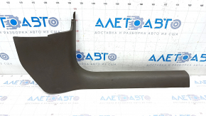 Door sill trim inner front right Audi A4 B8 08-16 sedan, dark brown, scratches