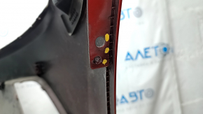 Front bumper bare Hyundai Elantra AD 17-18 pre-rest, red, cracks, break, crease, pressed, scratches