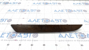 Front panel trim in dashboard Audi A4 B8 08-16 dark wood, structure