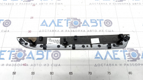 Front panel trim in dashboard Audi A4 B8 08-16 dark wood, structure