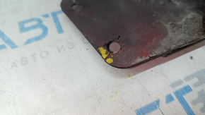 Rear bumper bare Hyundai Elantra AD 17-18 pre-rest, red, painted, paint peeled, pressed, crack, broken fastener