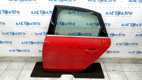 Door assembly rear left Audi A4 B8 08-16 sedan, red LY3J, keyless