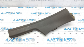 Door sill trim rear right Chevrolet Malibu 16-23 gray, scratches, broken fastening