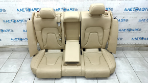 Rear row of seats 2nd row Audi A4 B8 13-16 beige leather, split back, for cleaning
