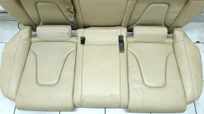 Rear row of seats 2nd row Audi A4 B8 13-16 beige leather, split back, for cleaning