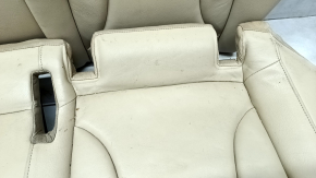 Rear row of seats 2nd row Audi A4 B8 13-16 beige leather, split back, for cleaning