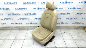 Driver's seat Audi A4 B8 13-16 with airbag, electric, beige leather, for cleaning, dented