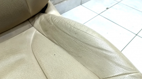 Driver's seat Audi A4 B8 13-16 with airbag, electric, beige leather, for cleaning, dented