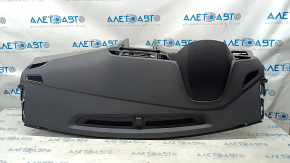 Torpedo front panel with AIRBAG Hyundai Elantra AD 17-18 prerest, black with gray inserts, chrome finish