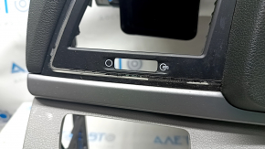 Torpedo front panel with AIRBAG Hyundai Elantra AD 17-18 prerest, black with gray inserts, chrome finish