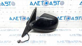 Side mirror left Audi Q5 8R 09-17 15 pins, auto folding, turn signal, heating, auto dimming, black