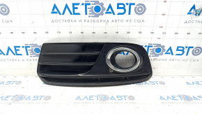 Lower grille front bumper left Audi Q5 8R 13-17 rest, matt+gloss chrome under fog lights, type 2, sand