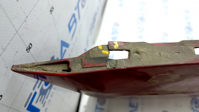 Bare rear bumper Audi A4 B8 13-16 rest without parking sensors S-Line, red, scratches, broken mount