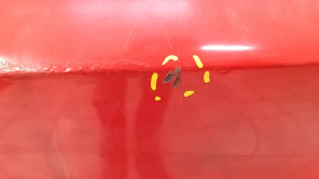 Bare rear bumper Audi A4 B8 13-16 rest without parking sensors S-Line, red, scratches, broken mount