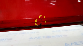 Bare rear bumper Audi A4 B8 13-16 rest without parking sensors S-Line, red, scratches, broken mount