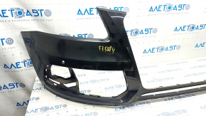 Bare front bumper Audi Q5 8R 13-17 rest, black, for parking sensors, dented