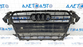 Radiator grille assembly Audi A4 B8 13-16 rest gloss, S line, peeling coating
