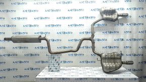 Rear muffler with barrels VW Jetta 19- 2.0T GLI