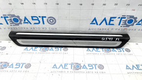 Door sill outer front left Audi Q5 8R 09-17 black with chrome, scratches