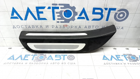 Door sill trim outer rear left Audi Q5 8R 09-17 black with chrome, broken guides, scratches