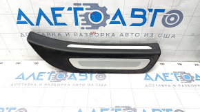 Door sill trim outer rear right Audi Q5 8R 09-17 black with chrome, scratches, broken guides
