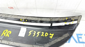 Door sill trim outer rear right Audi Q5 8R 09-17 black with chrome, scratches, broken guides