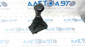 Gear knob Audi Q5 8R 12-17 black leather, bumps, scratches