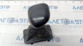Gear knob Audi Q5 8R 12-17 black leather, bumps, scratches