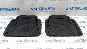 Set of floor mats for Audi Q5 8R 09-17 rubber black, Weather-Tech