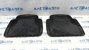 Set of floor mats for Audi Q5 8R 09-17 rubber black, Weather-Tech