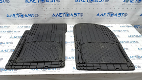 Set of floor mats for Audi Q5 8R 09-17 rubber black, Weather-Tech