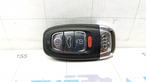 Key Audi Q5 8R 09-17 type 2, smart, 4 buttons, scratches, pokes on chrome