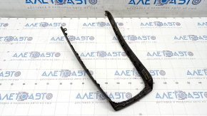 Center console trim Audi A4 B8 13-16 rest, dark brown wood structure, scratches