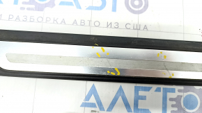 Door sill trim outer front left Audi A4 B8 08-16 sedan chrome S line, scratches, broken fasteners