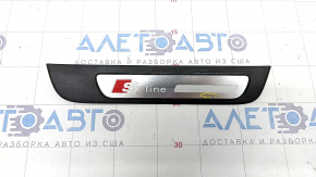 Door sill trim outer rear right Audi A4 B8 08-16 sedan chrome S line, scratches