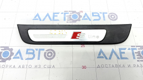 Door sill outer rear left Audi A4 B8 08-16 sedan chrome S line, scratches, bumps