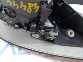 Front panel trim, speedometer frame for monitor, Audi A4 B8 08-16, gray, with air duct, broken fasteners