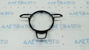 Steering wheel cover Audi Q3 8U 15-18 black gloss
