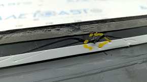 Door sill trim outer front right Audi Q3 8U 15-18 black, scratches, broken guides