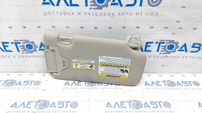 Left visor Subaru Forester 19- SK gray, under the sunroof, without a hook, with backlight, scratch, for dry cleaning