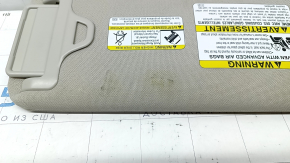 Left visor Subaru Forester 19- SK gray, under the sunroof, without a hook, with backlight, scratch, for dry cleaning