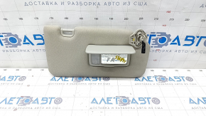 Right visor Subaru Forester 19-SK gray, under the sunroof, without a hook, with backlight, for cleaning