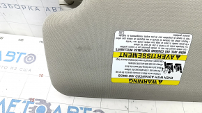Right visor Subaru Forester 19-SK gray, under the sunroof, without a hook, with backlight, for cleaning