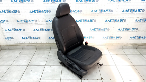 Passenger seat VW Passat b8 16-19 USA with airbag, mechanical, black leather, scratches on plastic