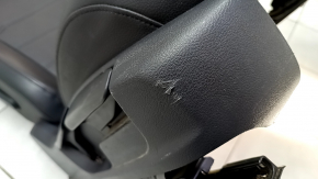 Passenger seat VW Passat b8 16-19 USA with airbag, mechanical, black leather, scratches on plastic