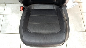 Driver's seat VW Passat b8 16-19 USA without airbag, electric, leather black, shot